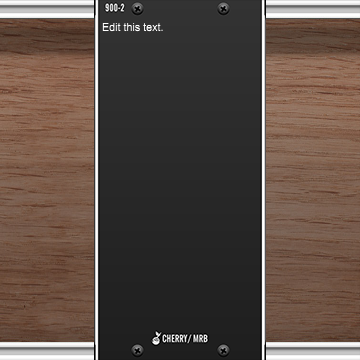 VM900 900-2 Blank Panel