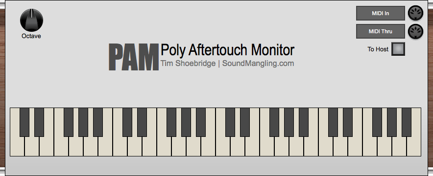 PAM - Poly Aftertouch Monitor