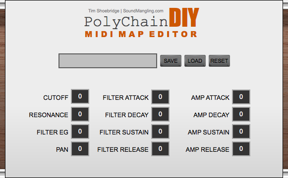 PolyChain DIY MIDI Map Editor