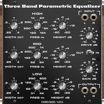 Rackmode Three Band Parametric Equalizer