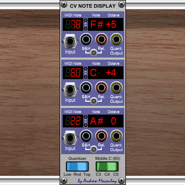 CV Note Display
