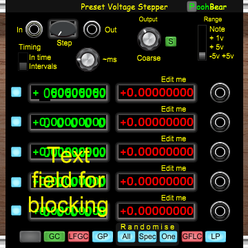 PB Preset Voltage Stepper