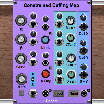Constrained Duffing Map